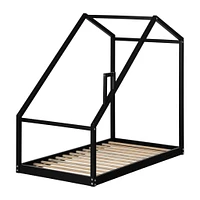 Sweedi - House Bed with Chimney for Baby - Black