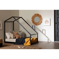 Sweedi - House Bed with Chimney for Baby - Black