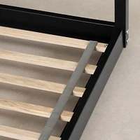 Sweedi - House Bed with Chimney for Baby - Black