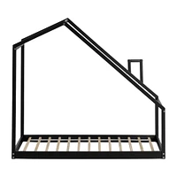 Sweedi - House Bed with Chimney for Baby - Black