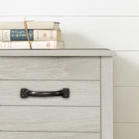 Double Bookcase Headboard - Ulysses Winter Oak