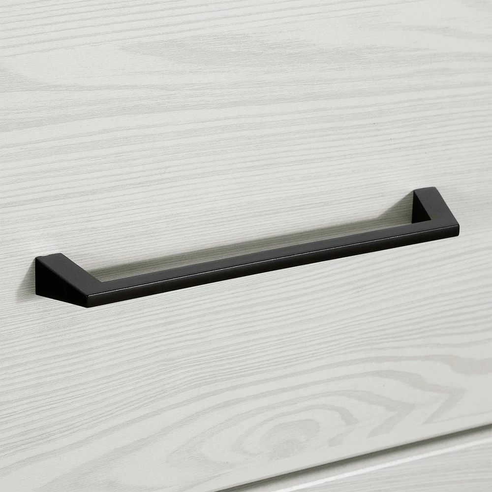 Table de chevet 1 tiroir - Arlen Pin blanc et Noir mat