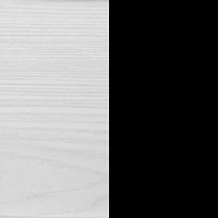 Table de chevet 1 tiroir - Arlen Pin blanc et Noir mat