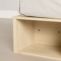 Twin Storage Bed with Baskets - Avilla Bleached Oak