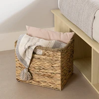Double Storage Bed with Baskets - Avilla Bleached Oak
