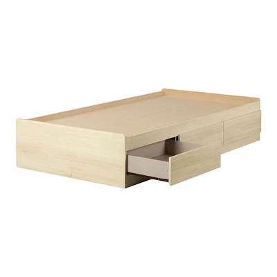3-Drawer Mates Bed - August Bleached Oak
