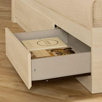 3-Drawer Mates Bed - August Bleached Oak