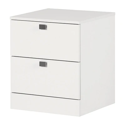 Table de Nuit Spark - Blanc Solide