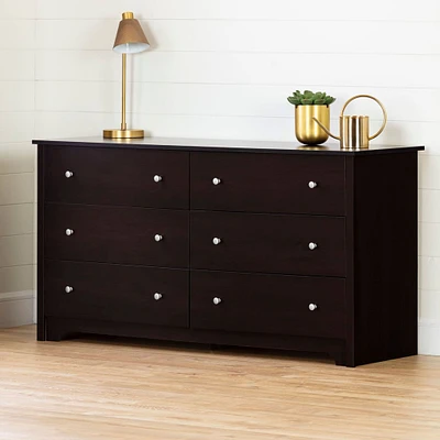 Vito 6-Drawer Double Dresser - Chocolate