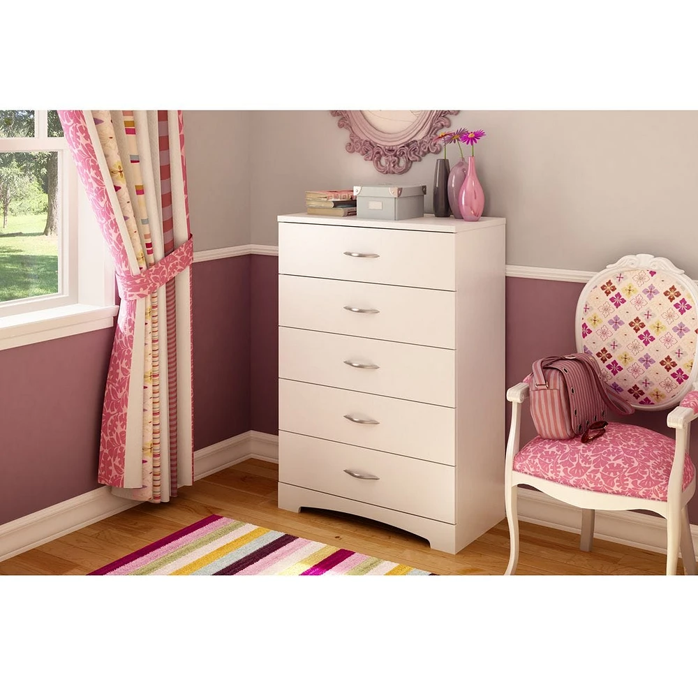 Step One 5-Drawer Chest - Pure White