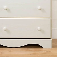 Summer Breeze 6 Drawer Double Dresser - White Wash