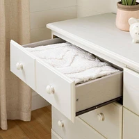 Summer Breeze 6 Drawer Double Dresser - White Wash