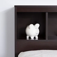 Spark Twin Bookcase Headboard - Chocolate