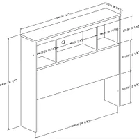Spark Twin Bookcase Headboard
