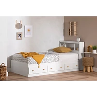 Lit Matelot Simple 3 Tiroirs Summertime - Blanc Solide