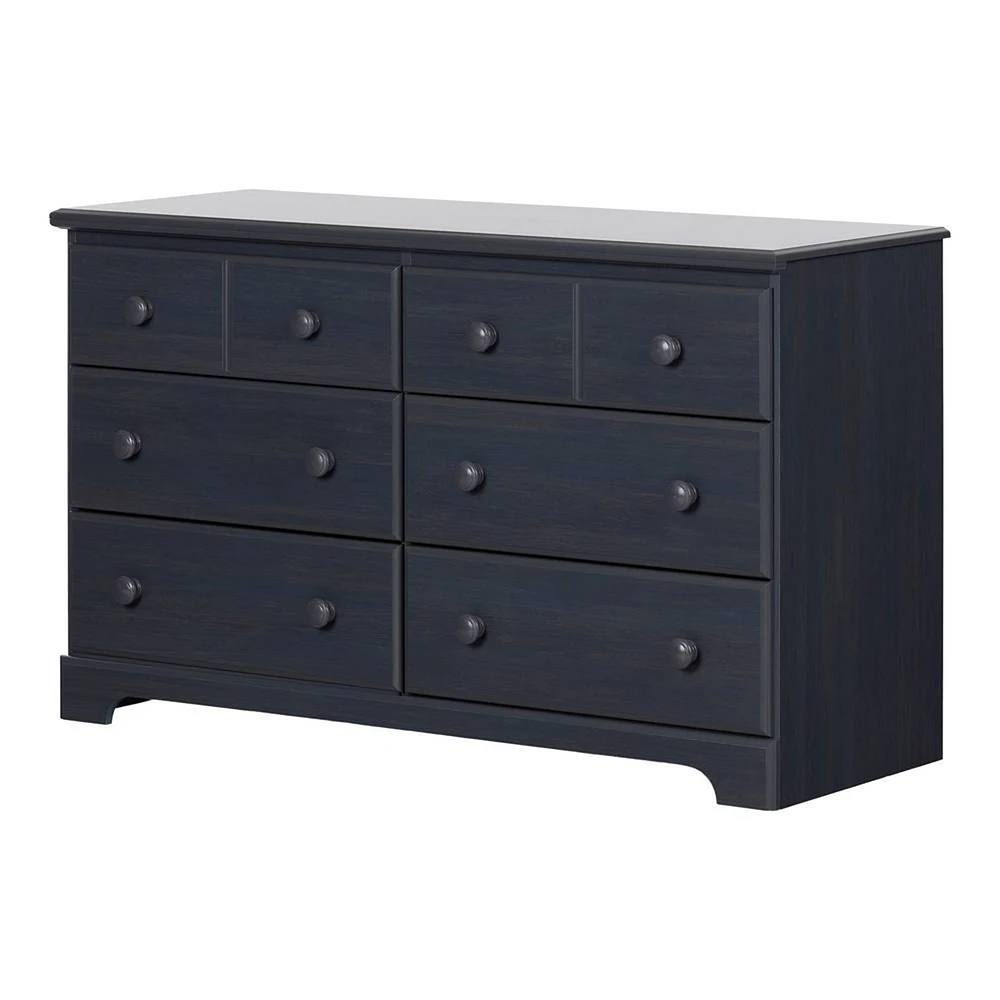 Summer Breeze 6-Drawer Double Dresser - Blueberry