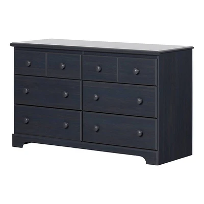 Summer Breeze 6-Drawer Double Dresser - Blueberry