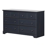 Summer Breeze 6-Drawer Double Dresser - Blueberry