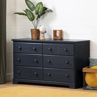 Summer Breeze 6-Drawer Double Dresser - Blueberry
