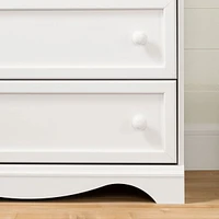 Commode 4 Tiroirs Savannah - Blanc Solide