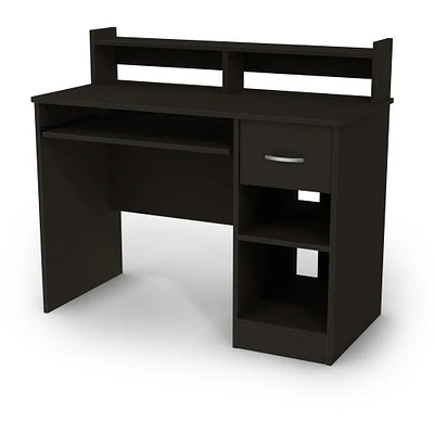 Bureau de Travail avec Support à clavier - Axess Noir Solide