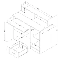 Desk with Keyboard Tray