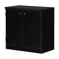 Small 2-Door Storage Cabinet - Morgan Pure Black