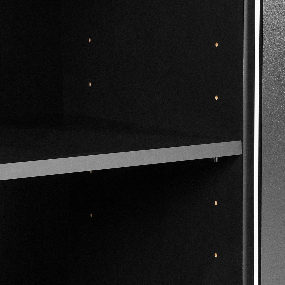 Small 2-Door Storage Cabinet - Morgan Pure Black