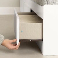 Twin Bed with 3 Drawers - Fusion Pure White