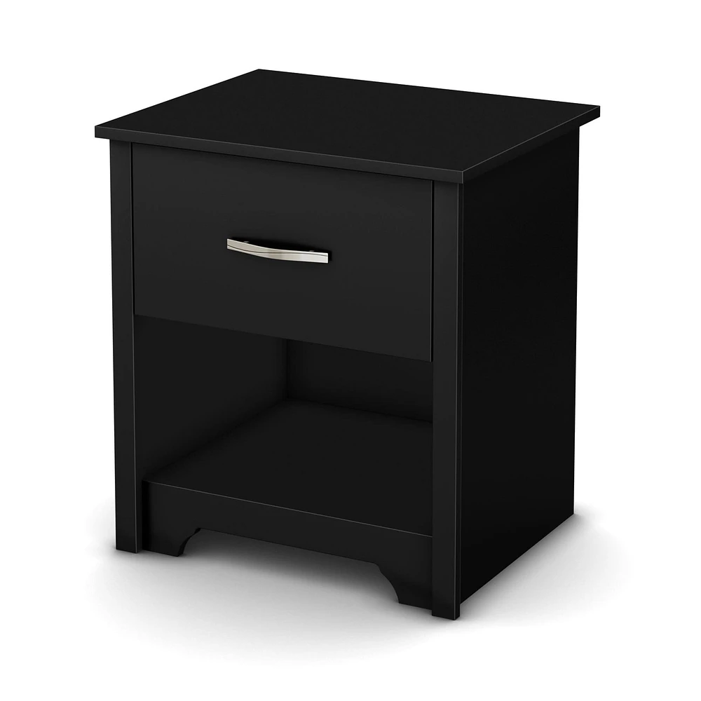 1-Drawer Nightstand - Fusion Pure Black