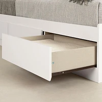 Twin Bed with 3 Drawers - Callesto Pure White