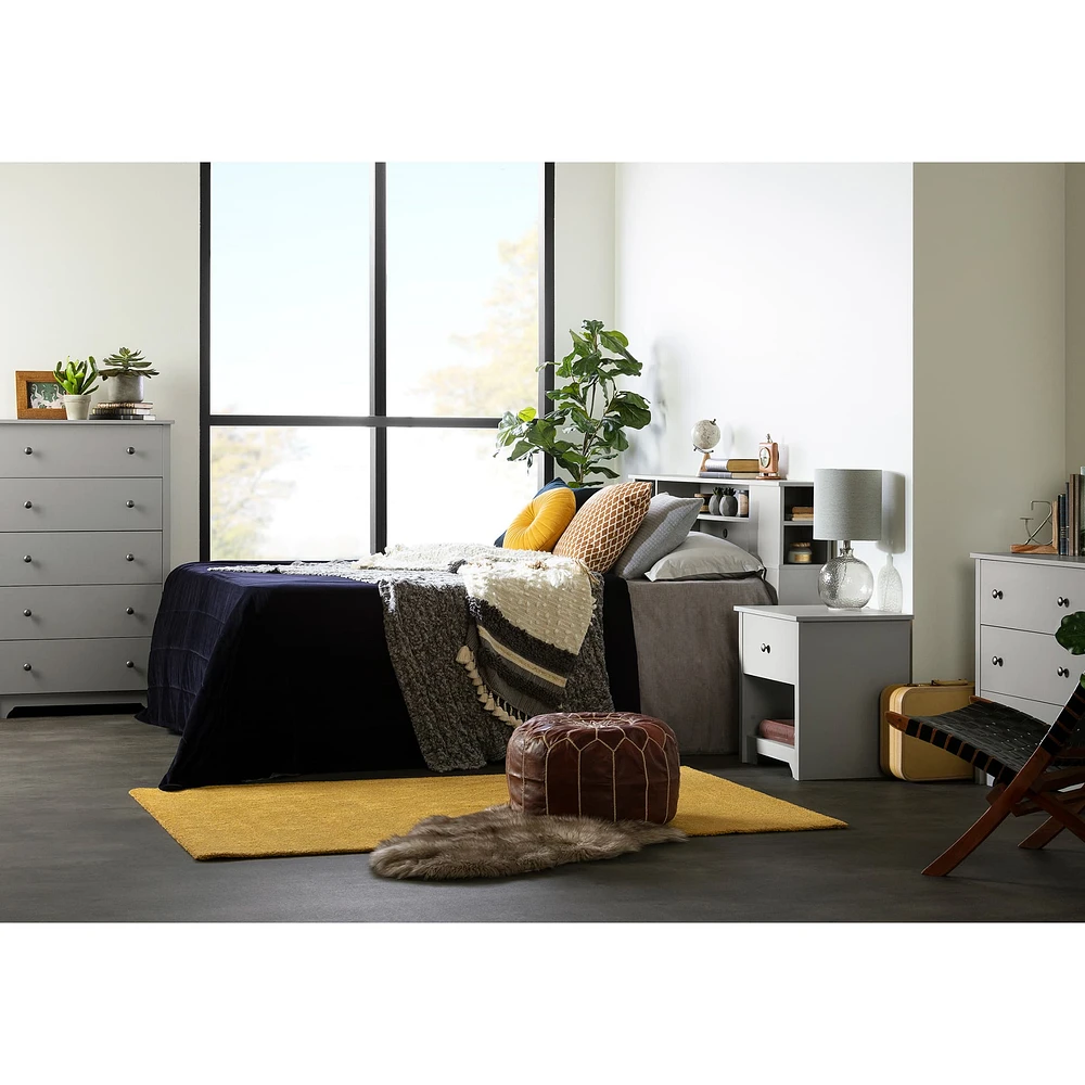 1-Drawer Nightstand - Vito Soft Gray