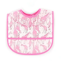 Bib Set of 3 - Pink Giraffe