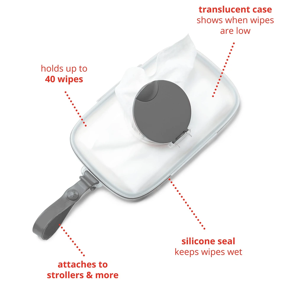 Grab and Go Snug Seal Wipes Case