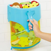 Moby Scoop and Splash Bath Toy Organizer - Blue/Yellow