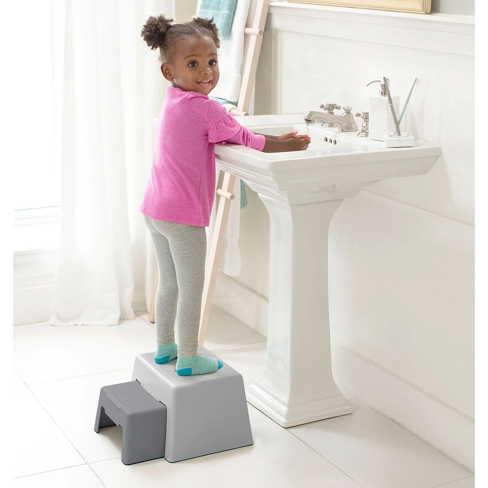Double-Up Step Stool - Grey
