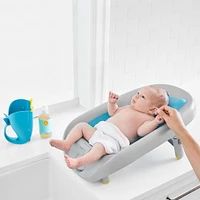 Moby Recline & Rinse Bather - Grey / Blue