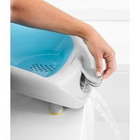 Moby Recline & Rinse Bather - Grey / Blue