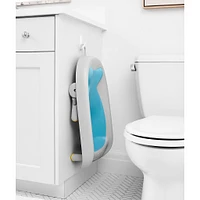 Moby Recline & Rinse Bather - Grey / Blue
