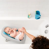 Moby Recline & Rinse Bather - Grey / Blue