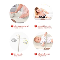 Nursery Style Wipe-Clean Changing Pad - Oat