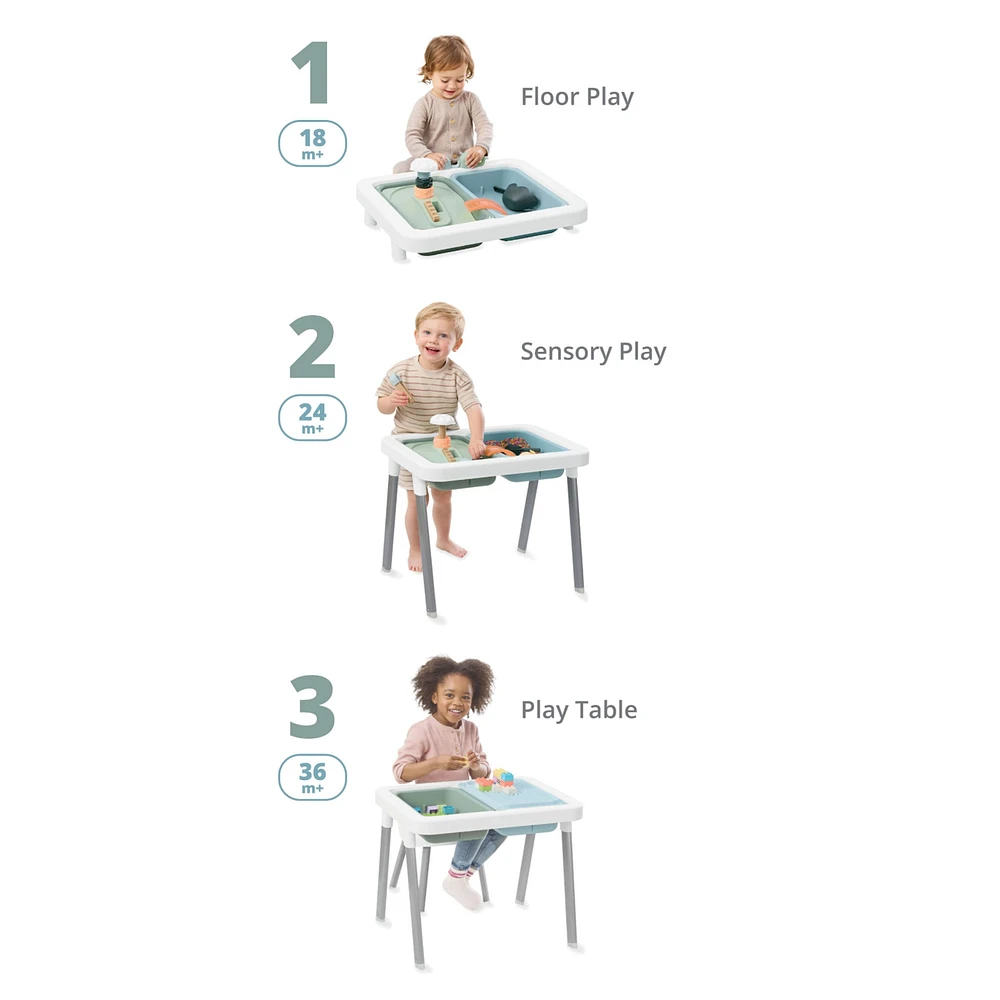 Discoverosity 3-in-1 Toddler Sensory Table