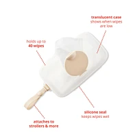 Grab & Go Snug Seal Wipes Case - Oat