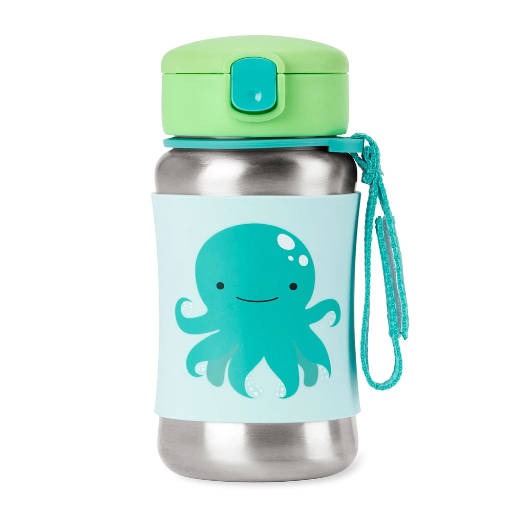 ZOO Stainless Steel Straw Bottle - Octopus