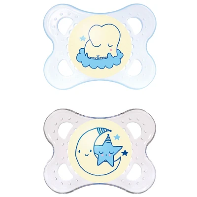 Night Orthodontic Pacifier 0-6months Set of 2