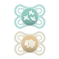 Perfect Pacifiers 0-6 Months (2 pack