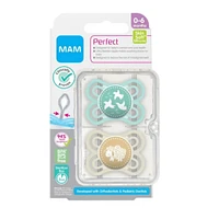Perfect Pacifiers 0-6 Months (2 pack