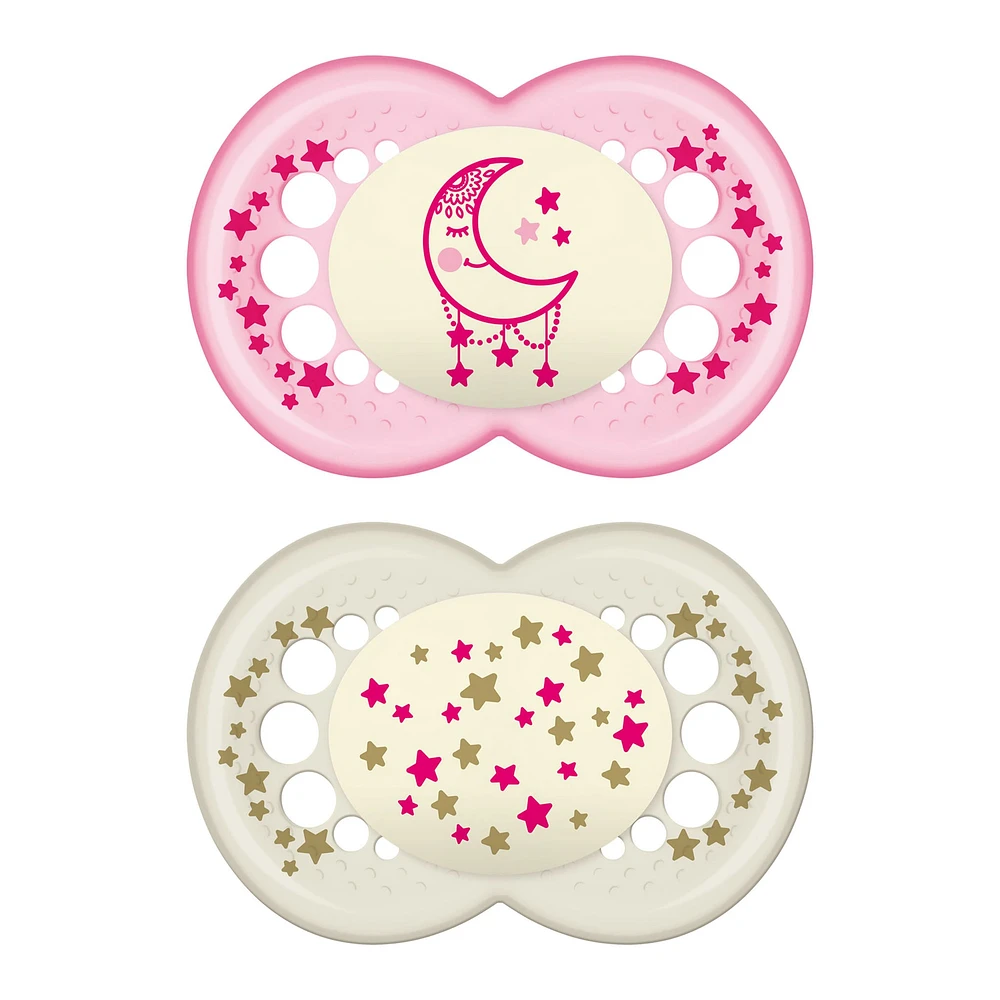 Night Orthodontic Pacifier 6m+ Set of 2