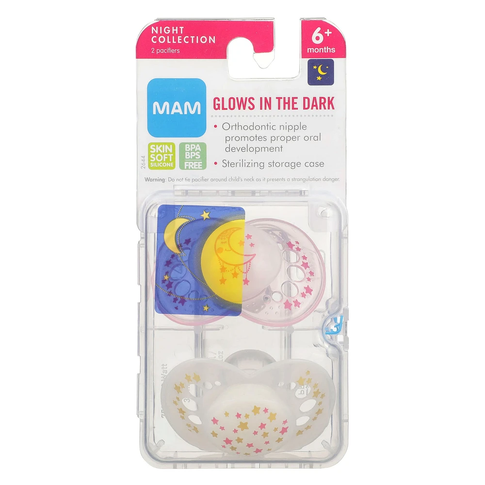 Night Orthodontic Pacifier 6m+ Set of 2