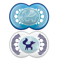 16months+ Orthodontic Pacifier Set of 2 - Original Blue